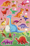 Dino Dinosaurier Tiere Aufkleber / Dinosaur Sticker A4 1 Bogen 27 X 18 Cm ST563 - Scrapbooking