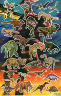 Dino Dinosaurier Tiere Aufkleber / Dinosaur Sticker A4 1 Bogen 27 X 18 Cm ST446 - Scrapbooking
