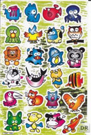 Safari Zoo Tiergarten Tiere Aufkleber / Animal Sticker A4 1 Bogen 27 X 18 Cm ST114 - Scrapbooking