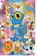 Safari Zoo Tiergarten Tiere Aufkleber / Animal Sticker A4 1 Bogen 27 X 18 Cm ST245 - Scrapbooking