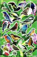 Vogel Tiere Aufkleber / Bird Sticker A4 1 Bogen 27 X 18 Cm ST311 - Scrapbooking