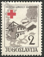 954 Yougoslavie 1956 Croix Rouge Red Cross Rotkreuze MH * Neuf (YUG-305) - Unused Stamps