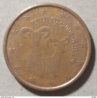 2008  -  CIPRO  - MONETA IN EURO - VALORE  5  CENTESIMI  - USATA - - Cyprus