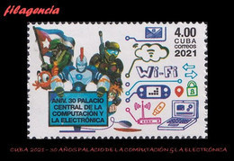 AMERICA. CUBA MINT. 2021 30 AÑOS DEL PALACIO DE LA COMPUTACIÓN & LA ELECTRÓNICA - Unused Stamps