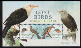 NORFOLK Is, 2023 LOST BIRDS MINISHEET MNH - Isla Norfolk