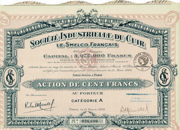 Société Industrielle Du Cuir – Le Smelco Français - Industrie