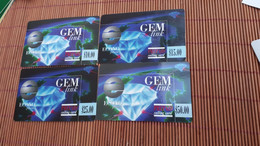 Econo Phone Belgiuùm Gemlink 10$+ 15$+25$+50$ Used 2 Scans Rare - [2] Prepaid & Refill Cards