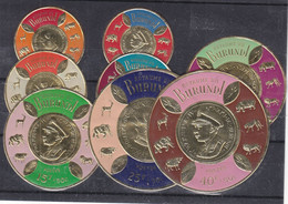 Burundi - COB 146 / 53 ** - Animaux - Félins - Lions - éléphants - Buffles - Hippopotammes - Gibier - Valeur 10 Euros - Unused Stamps