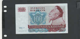 SUEDE - Billet 100 Kronor 1982 TTB+/VF+ Pick-054 - Suède