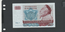 SUEDE - Billet 100 Kronor 1982 TTB+/VF+ Pick-054 - Svezia