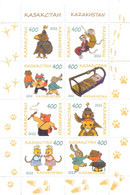 2022. Kazakhstan, Forest Pets, Type II, Yellow,  S/s,  Mint/** - Kazakhstan
