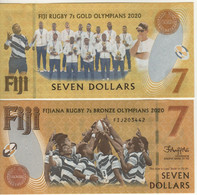 FIJI New 7 Dollars PW122a   ( Commemorative 2022 )  "Fiji Rugby 7s Bronze " - Fiji