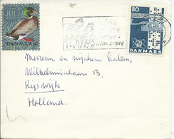 LETTRE POUR LA HOLLANDE 1965 AVEC VIGNETTE DE NOËL JUL 1965 - Covers & Documents