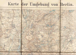 KARTE 1912 BERLIN  POTSDAM NAUEN BERNAU ... - Mapas Geográficas