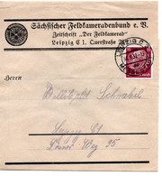 56923 - Deutsches Reich - 1937 - 15Pfg Hindenburg EF A OrtsStreifband LEIPZIG, Abs.: Zeitschrift "Der Feldkamerad" - Lettres & Documents