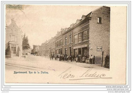 SPRIMONT ..--  Rue De La Station . 1904 Vers LES BULLES ( Melle Marie QUESTIAUX ) . - Sprimont