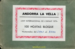 695371 MNH ANDORRA. Vegueria 1979 AÑO INTERNACIONAL DEL NIÑO - Bischöfliche Viguerie