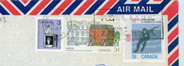 CANADA - TIMBRES SUR ENVELOPPE POUR LA FRANCE Obli. 1987 - Storia Postale