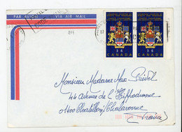 CANADA - TIMBRES SUR ENVELOPPE POUR LA FRANCE Obli. 1987 - Briefe U. Dokumente