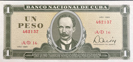 Cuba 1 Peso, P-102b (1985) - UNC - Cuba