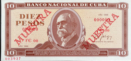 Cuba 10 Pesos, P-104dS (1988) - UNC - MUESTRA - Cuba