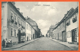 D052_USINGEN * OBERGASSE Mit GASTHAUS U. NACHBAR  * FELDPOST GELAUFEN 1918, - Usingen