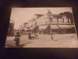 ♥️  TONNEINS GRANDE RUE ET CAFE DE LA PAIX ATTELAGE CHIEN  LAITIERE 1917 VOITURE A CHIEN - Tonneins