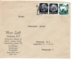 56943 - Deutsches Reich - 1936 - 6Pfg Parteitag MiF A OrtsBf LEIPZIG - FRUEHJAHRSMESSE ... - Cartas & Documentos