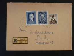 Lettre Recommandée Registered Cover Graz Autriche Austria 1960 - 1945-60 Lettres