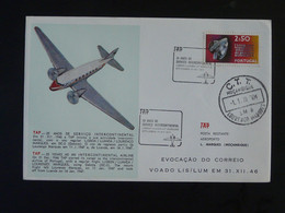 Lettre Premier Vol First Flight Cover Lisbon Mozambique TAP Air Portugal 1972 - Briefe U. Dokumente