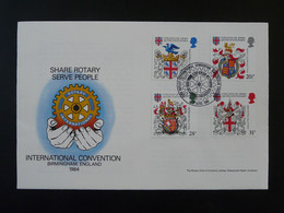 Lettre Cover Convention Rotary International Birmingham Grande Bretagne Great Britain 1984 (ex 2) - Covers & Documents