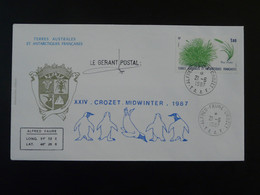 Lettre Cover Mission Midwinter Crozet TAAF 1987 (ex 2) - Midwinter