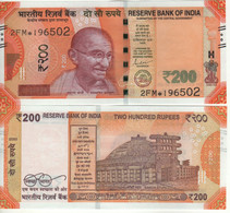 INDIA   New 200  RUPEES   P113 2020  Star  "REPLACEMENT" .   (Mahatma Gandhi + Sanchi Stupa, Bhopal At Back)  UNC - Inde