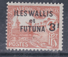 Wallis Et Futuna  Taxe N° 10  X  3 F. Sur 1f. Bistre-jaune Trace De Charnière Sinon  TB - Portomarken