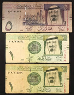 ARABIA SAUDITA SAUDI ARABIA 1 RIYALS 2007 X 2 + 5 RIYALS 2007 LOTTO.4380 - Arabie Saoudite