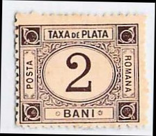 MiNr.1 X  Rumänien Portomarke - Unused Stamps