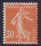 N°141 NEUF* SEMEUSE 30c ORANGE TRES LEGERE TRACE DE CHARNIERE - Unused Stamps
