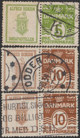 Danemark 1934. 3 Timbres Publicitaires 5 & 10 øre, Alfred Benzon, Pharmacie. Svane Apotek, Cygne, Serpent, Bière De Malt - Zwanen