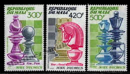 Mali 1983 Yvert Airmail 477-79, Chess Game, Chess Pieces - MNH - Mali (1959-...)