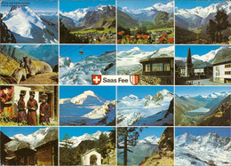 1107868  Saas Fee, Wallis Mehrbildkarte - Saas Im Prättigau