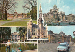 BELGIUM - Souvenir De Bruxelles 1971 - Multivue - Marktpleinen, Pleinen