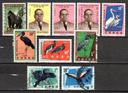 CONGO - BELGE __N°354/430/431/446/481/482/483/484/485/491/493__OBL VOIR SCAN - Used Stamps