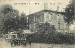 SURVILLIERS - Hôtel De La Gare, Tabac, Carte Vendue En L'état. - Survilliers