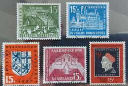 Saar 5 Stamps Used - Gebraucht