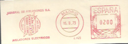 FRANQUEO MECANICO MADRID 1973  6X15 - Maschinenstempel (EMA)