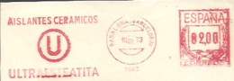 FRANQUEO MECANICO BADALONA-BARCELONA 1973  6X15 - Máquinas Franqueo (EMA)