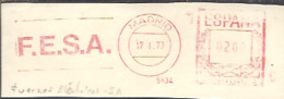 FRANQUEO MECANICO MADRID 1973  6X15 - Máquinas Franqueo (EMA)