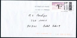 France - Mon Timbre En Ligne - Lettre Du 11-02-2011 - Faciale 0.58€ - Timbres à Imprimer (Montimbrenligne)