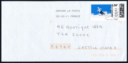 France - Mon Timbre En Ligne - Lettre Du 02-03-2011 - Faciale 0.58€ - Timbres à Imprimer (Montimbrenligne)