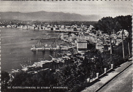 CARTOLINA  CASTELLAMMARE DI STABIA,CAMPANIA,PANORAMA-OTAVA MERAVIGLIA DEL MONDO,BELLA ITALIA,NON VIAGGIATA - Castellammare Di Stabia